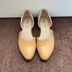Tom's Julie D'Orsay flat with metalic heel details